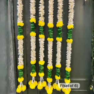 traditional-yellow-white-jasmine-inspired-garland-home-decor-torans-set-of-6