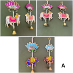lotus-cow-elephant-metal-hanging-pairs-of-4