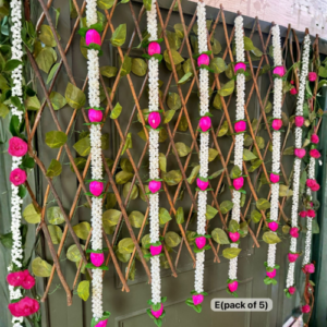 white-gajra-lotus-toran-pack-of-5-strings