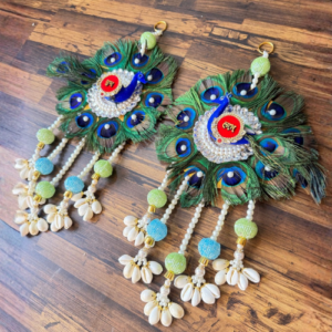 peacock-feather-shubh-labh-toran-pair-luxury-entrance-decoration