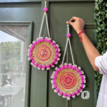 royal-pink-gold-festive-wall-lippan-hangings-pairs-of-2