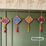 handmade-rajasthani-mirror-work-diamond-wall-hanging-pair-of-2
