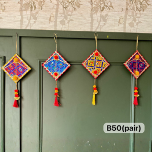 handmade-rajasthani-mirror-work-diamond-wall-hanging-pair-of-2