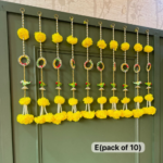 yellow-marigold-pearl-door-toran-with-bird-motif-pack-of-10