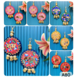 round-shubh-labh-fabric-hanging-set-pack-of-5-pairs
