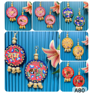 round-shubh-labh-fabric-hanging-set-pack-of-5-pairs