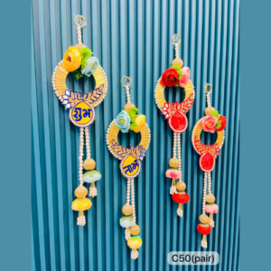 om-shubh-labh-decorative-door-hanging-with-pearl-tassels-pack-of-2-pairs