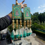 krishna-theme-decorative-door-hangings-green-tassels-pair-of-4