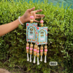 shubh-labh-wooden-temple-hanging-with-pearl-tassels-pair-of-4