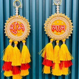 yellow-shubh-labh-side-hangings-pack-of-3-pair