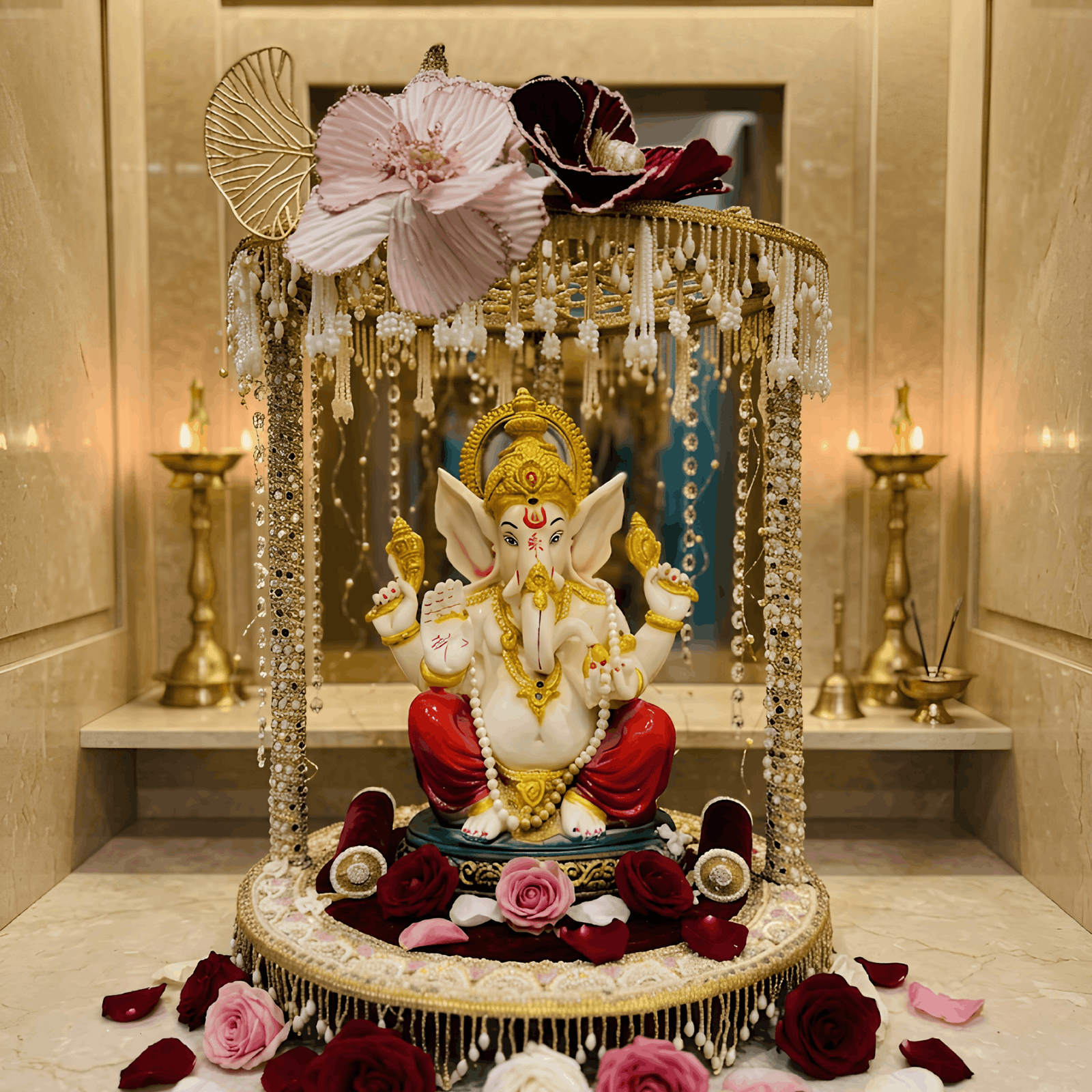 Beautiful Singhasan for Standing Deity (Pack of 1)