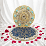 blue-designer-singhasan-12-inch-pack-of-1