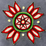 red-designer-mat-set-of-1