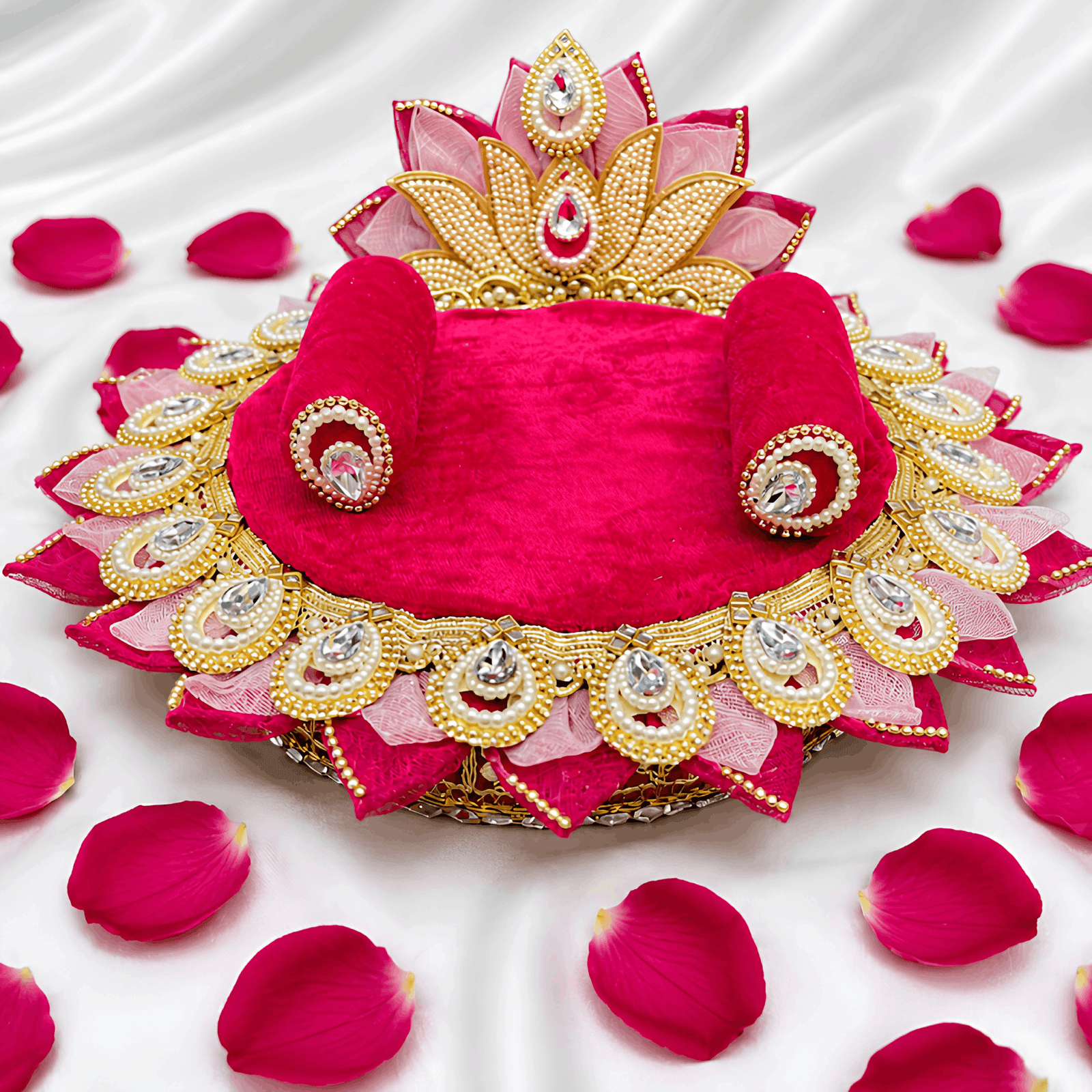 Beautiful Floral Singhasan (Pack of 1)