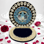 designer-blue-ganpati-singhasan-12-inch-pack-of-1