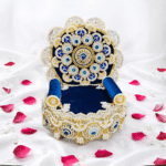 dark-blue-designer-singhasan-10-inch-pack-of-1