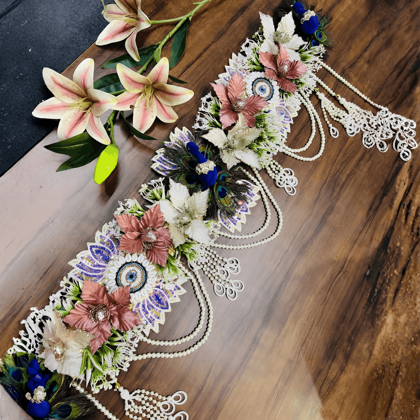 Peacock Themed Bandanwar-40 inch (Pack of 1) - Image 2