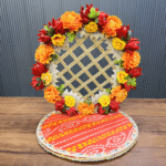 orange-ganpatiji-singhasan-12-inch-pack-of-1