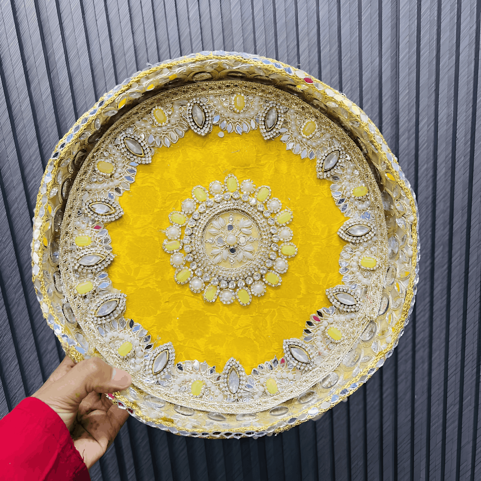 Beautiful Pooja Thali-11 inch (Pack of 1) - Image 2