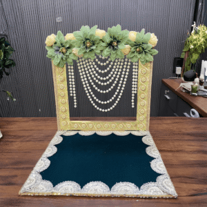 beautiful-green-floral-singhasan-1616-inch-pack-of-1